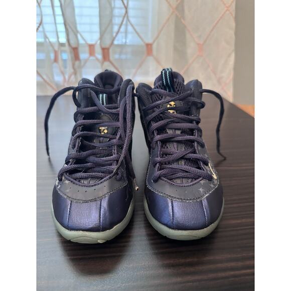 Size 6 (GS) - Nike Little Posite One Mid Eggplant - Picture 1 of 6